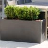 Delgada Fiberstone Planter Black 200L