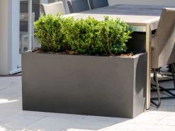 Delgada Fiberstone Planter Black 200L