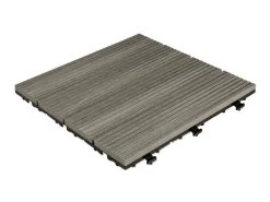 Outdoor Premium Composite Deck Tiles Grey - Pack Of 10 -Gardena Store 907822 deck tiles grey 3 1