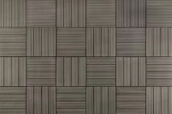 Outdoor Premium Composite Deck Tiles Grey - Pack Of 10 -Gardena Store 907822 deck tiles grey 5