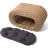 Fetch Stackable Wicker Cat Condo -Gardena Store 908689 fetch stackable wicker cat condo 1