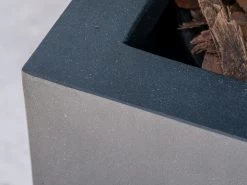 Delgada Fiberstone Planter Black 92L