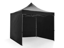 Great White Pop Up Gazebo Enclosed 3m X 3m Black
