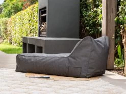 Outdoor Bean Bag Lounger Canvas Coal 9 Outdoor Bean Bag Lounger Canvas Coal -Gardena Store 914043 outdoor bean bag lounger canvas coal 3