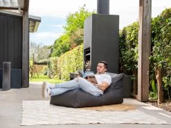 Outdoor Bean Bag Lounger Canvas Coal 10 Outdoor Bean Bag Lounger Canvas Coal -Gardena Store 914043 outdoor bean bag lounger canvas coal 5