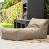 Outdoor Bean Bag Lounger Taupe