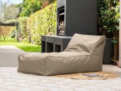 Outdoor Bean Bag Lounger Taupe
