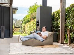 Outdoor Bean Bag Lounger Taupe -Gardena Store 915097 outdoor bean bag lounger taupe 5