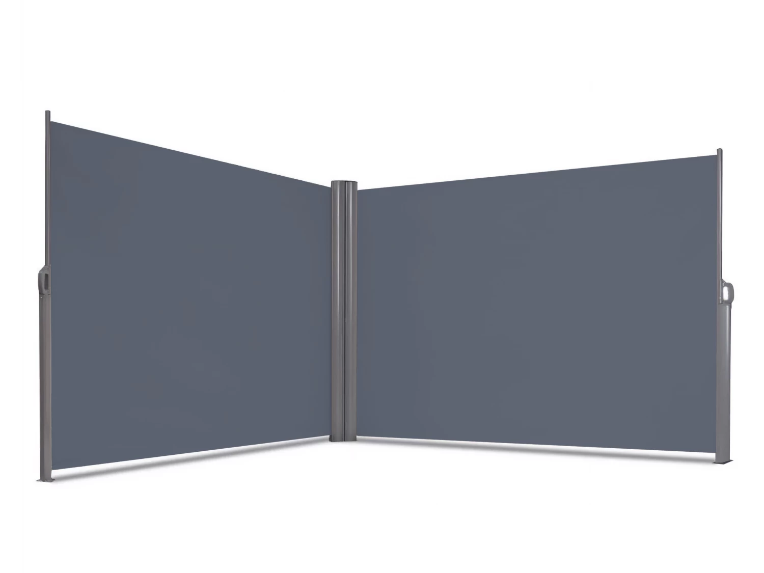Double Retractable Side Screen 1.8m X 3m Graphite 4 Double Retractable Side Screen 1.8m X 3m Graphite - Image 2