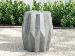 Modulo Faceted Concrete Side Table