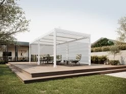 Louvre Roof System Mesh Blind 2.7m White -Gardena Store 925000 louvre mesh blinds 2.7m white 3c