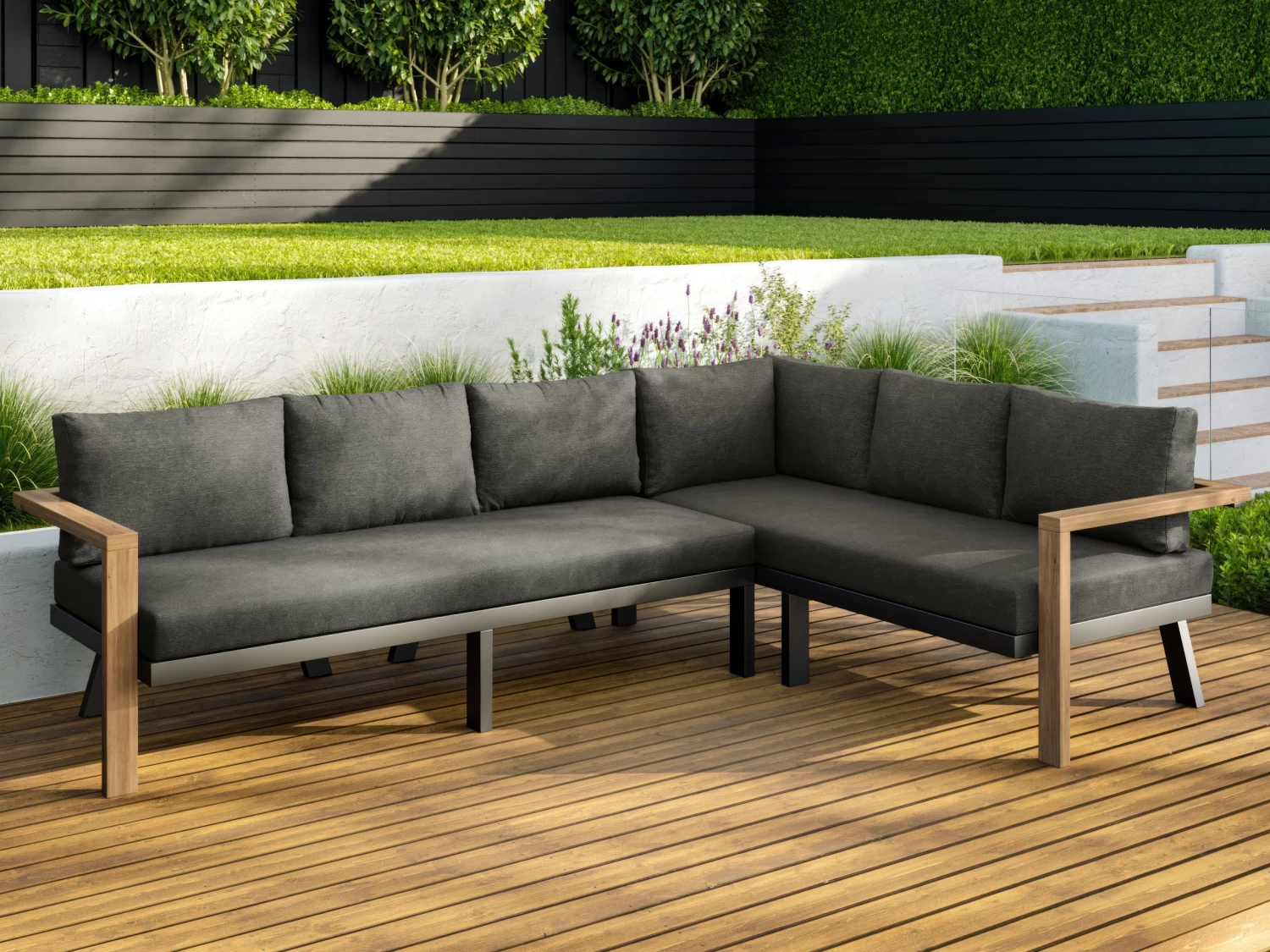 Havana Outdoor Corner Sofa Grey 3 Havana Outdoor Corner Sofa Grey