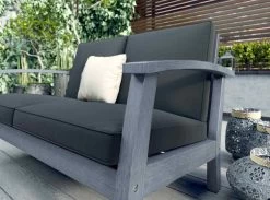 Flaxmere Hardwood Outdoor Sofa Set 4 Piece Grey -Gardena Store 931627 flaxmere hardwood outdoor sofa set 4 piece grey 3d