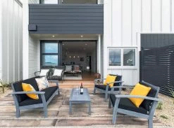 Flaxmere Hardwood Outdoor Sofa Set 4 Piece Grey -Gardena Store 931627 flaxmere hardwood outdoor sofa set 4 piece grey 7d