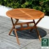 Mansfield Outdoor Dining Table Round 108cm 1 Mansfield Outdoor Dining Table Round 108cm -Gardena Store 933624 mansfield dining table round 108cm 2