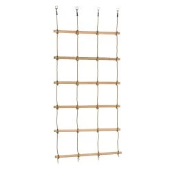 Rope Ladder Wooden Climbing Net 2.1m