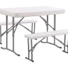 Folding Camp Table Set -Gardena Store 941652 folding camp table set 1