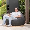 Outdoor Bean Bag Canvas Coal XL -Gardena Store 942577 outdoor bean bag canvas coal xl 3
