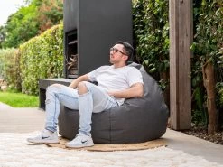 Outdoor Bean Bag Canvas Coal XL