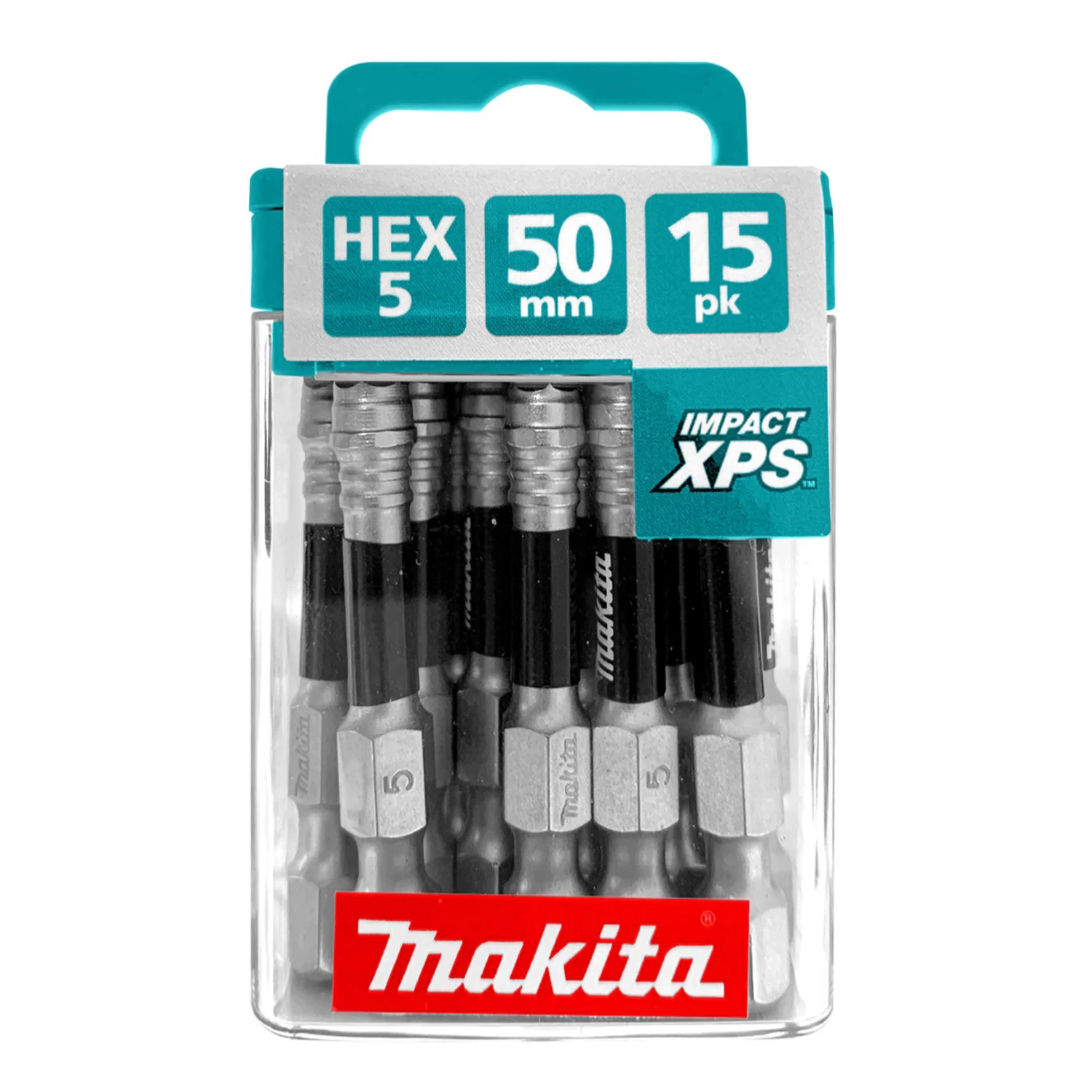 Makita Impact XPS Hex 5 Power Bit 50mm 15 Piece - Image 2