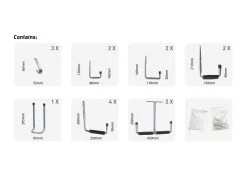 Garage Wall Organiser System Set - 16 Piece 13 Garage Wall Organiser System Set - 16 Piece -Gardena Store 946123 garage wall organiser system set 16 piece 2 1