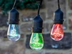 Festoon Lights LED 5m With 10 Multicolour Filament Bulbs 7 Festoon Lights LED 5m With 10 Multicolour Filament Bulbs -Gardena Store 946302 festoon lights led 5m 10 bulb multi colour 2