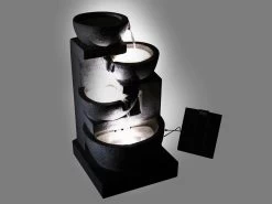 Cascading Solar Water Fountain 4 Tier