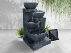 Cascading Solar Water Fountain 4 Tier -Gardena Store 946566 cascading 4 tier solar water fountain 0005 1