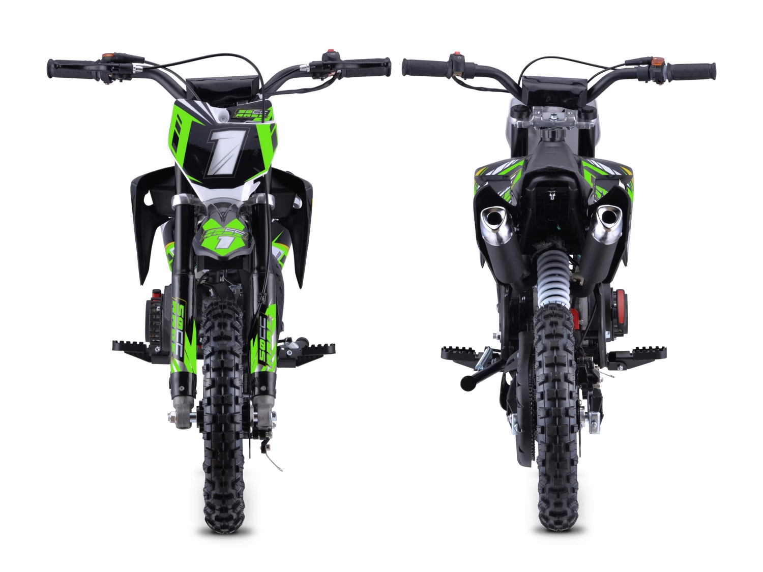 Kids Mini Dirt Bike 49cc Green 4 Kids Mini Dirt Bike 49cc Green - Image 2