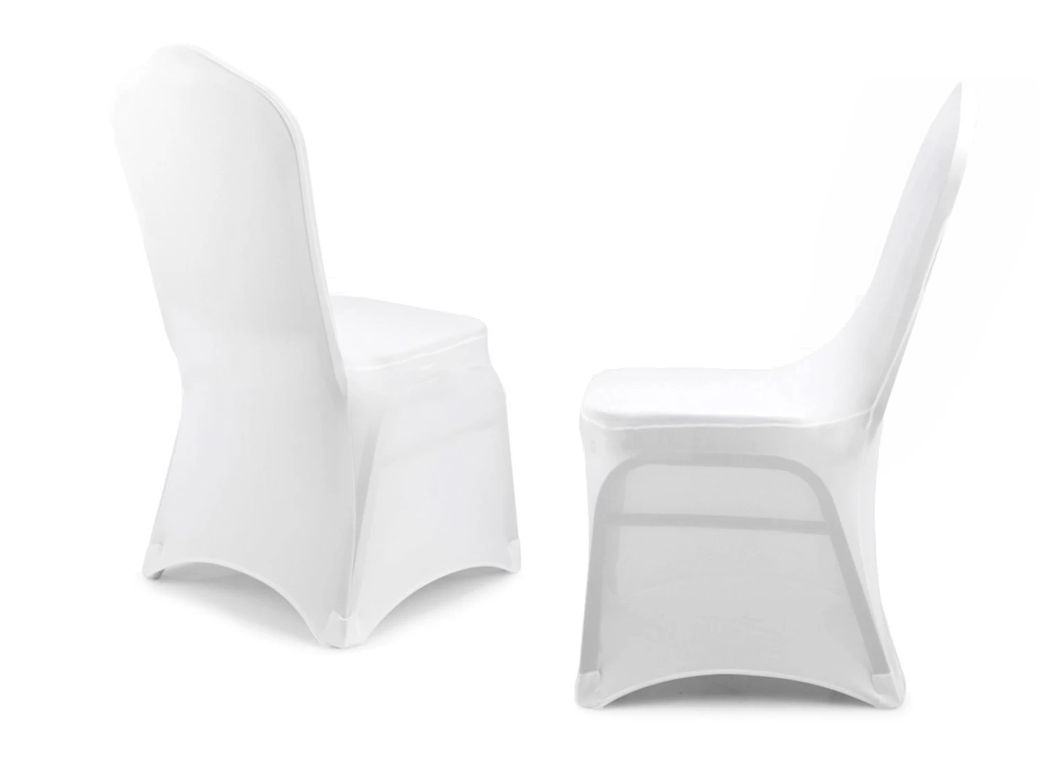 Stretch Fit Chair Cover - Pack Of 6 White 5 Stretch Fit Chair Cover - Pack Of 6 White - Image 3