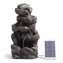 Mountain Brook Waterfall With Solar Pump