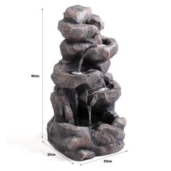 Mountain Brook Waterfall With Solar Pump -Gardena Store 951602 mountain brook waterfall with solar pump f951 5