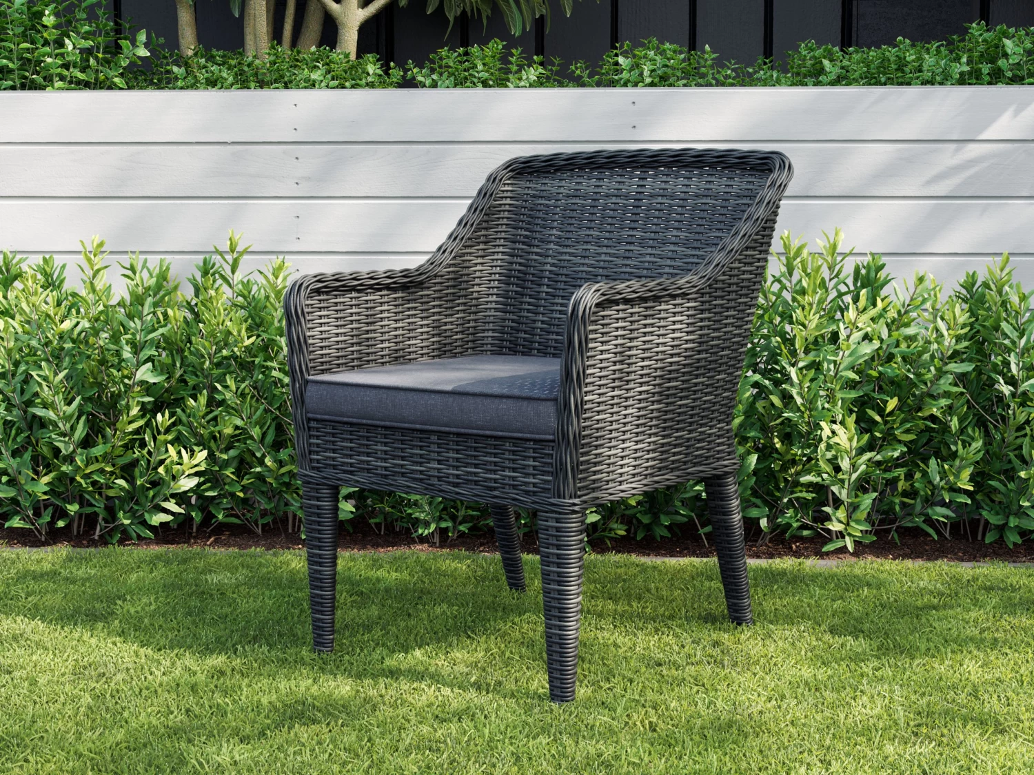 Sabi Rattan Outdoor Dining Chairs - Pair 4 Sabi Rattan Outdoor Dining Chairs - Pair - Image 2
