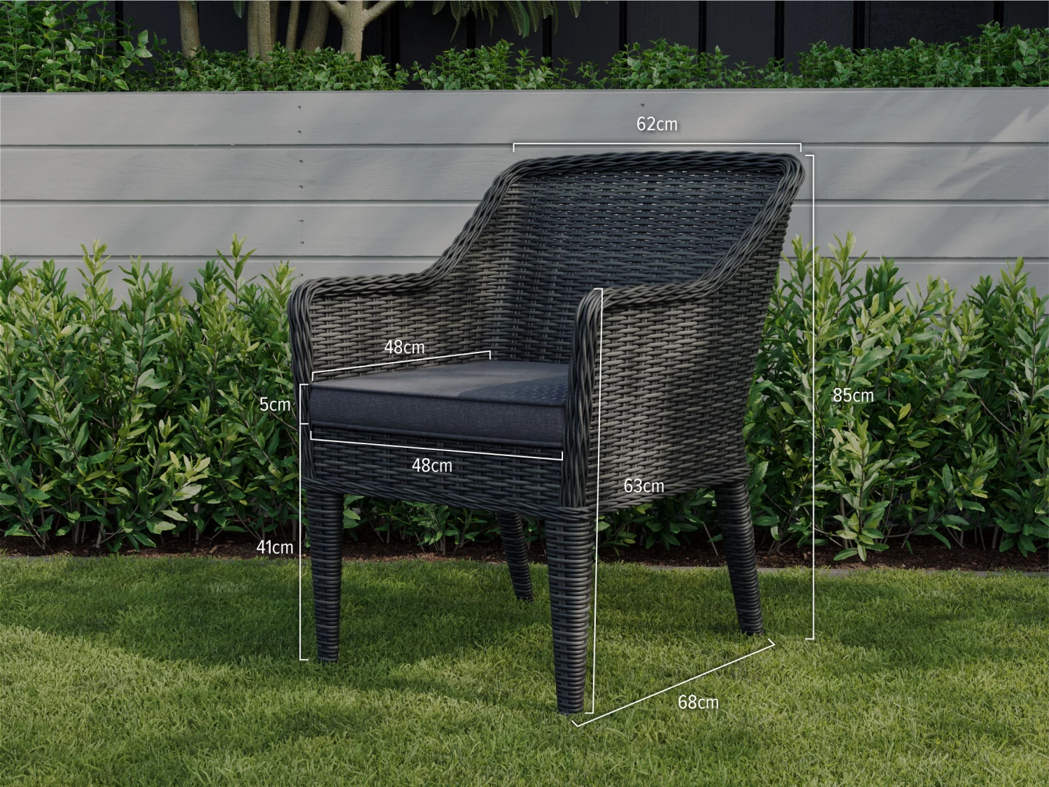 Sabi Rattan Outdoor Dining Chairs - Pair 7 Sabi Rattan Outdoor Dining Chairs - Pair - Image 5