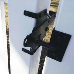 PVC 1.8m Privacy Fence System - Pedestrian Gate -Gardena Store 956206 pvc privacy fence gate kit 8b