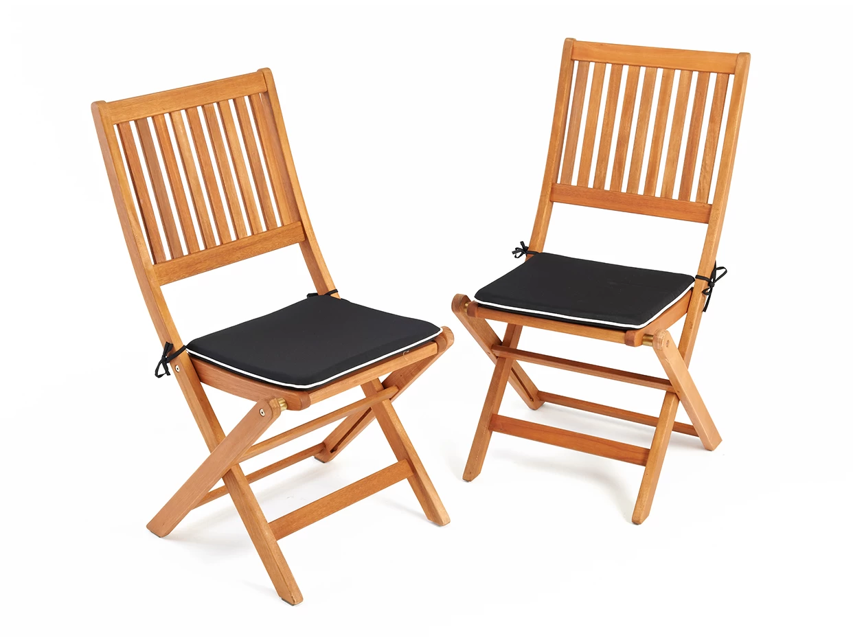 Hardwood Dining Chairs - Pair 4 Hardwood Dining Chairs - Pair - Image 2