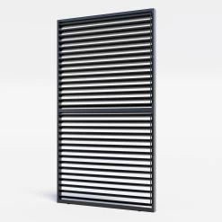 Louvre Roof System Wall Shutters 1.23m Charcoal