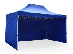 Great White Pop Up Gazebo Enclosed 3m X 4.5m Blue