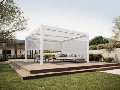 Louvre Roof System Mesh Blind 3.7m White -Gardena Store 961474 louvre mesh blinds 3.7m white 3c