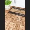 Outdoor Wooden Deck Tiles 12 Slat - Pack Of 12