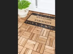 Outdoor Wooden Deck Tiles 12 Slat - Pack Of 12