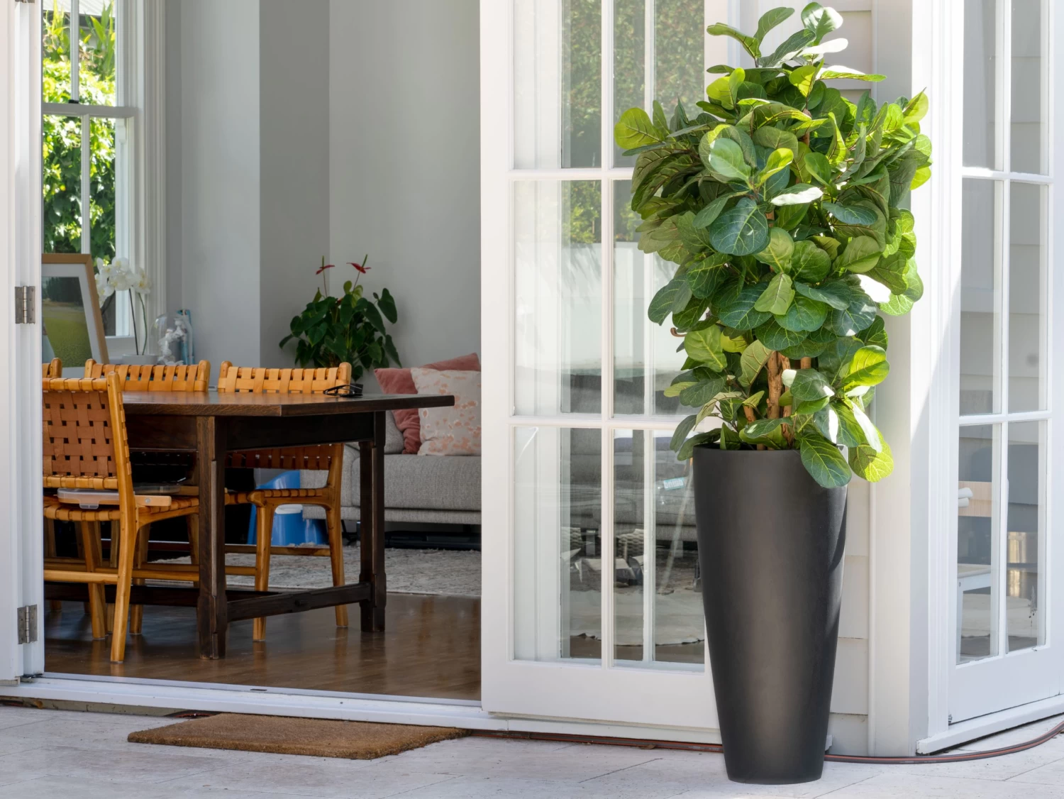 Cono Fiberstone Planter Black 109L 8 Cono Fiberstone Planter Black 109L - Image 6