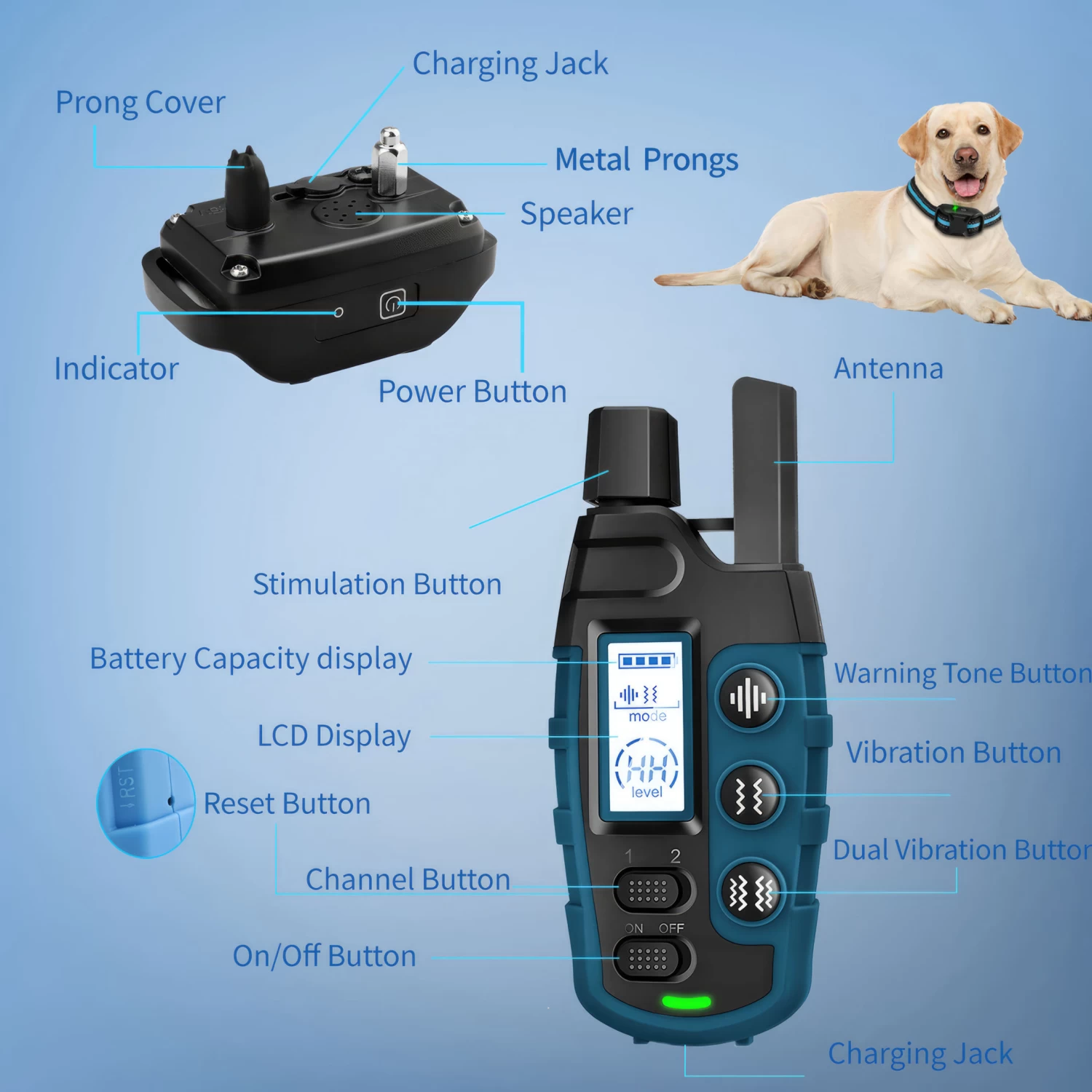 Fetch Dog Training Collar Waterproof No Shock 6 Fetch Dog Training Collar Waterproof No Shock - Image 4