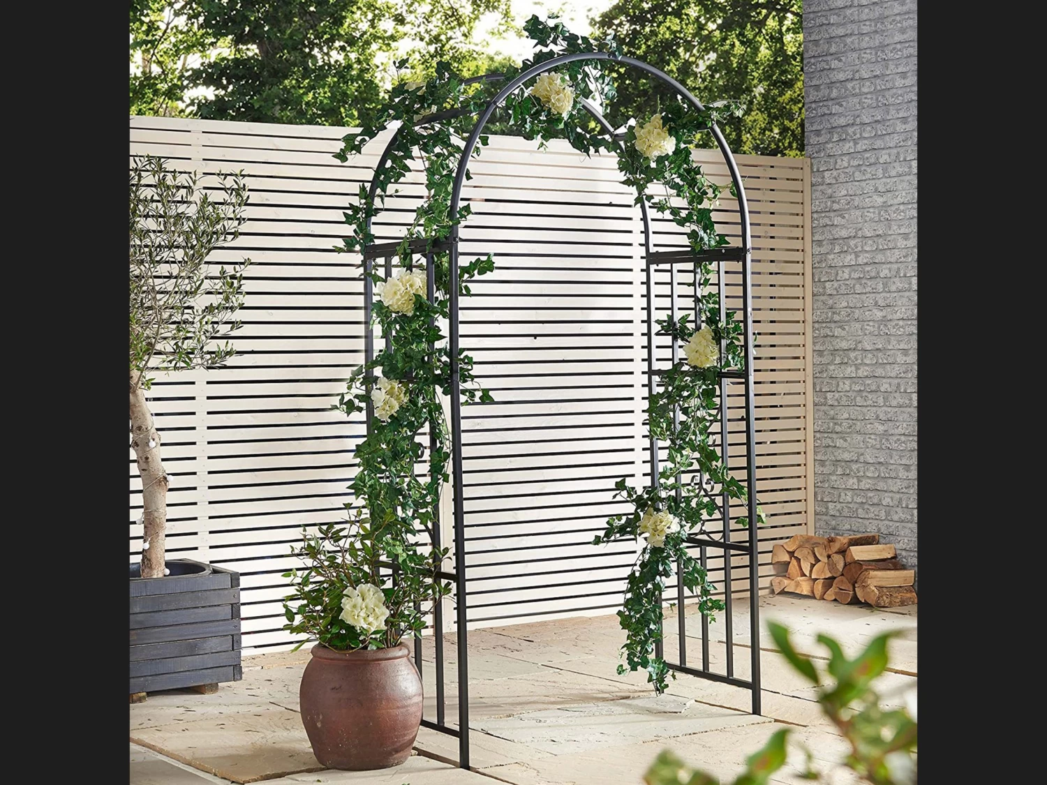 Garden Arch Steel Edwardian 6 Garden Arch Steel Edwardian - Image 4