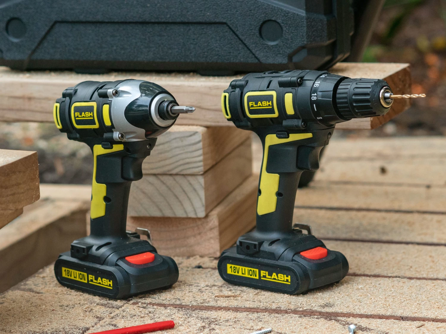 Flash Cordless Drill Driver Combo 18V 1.5Ah 8 Flash Cordless Drill Driver Combo 18V 1.5Ah - Image 6