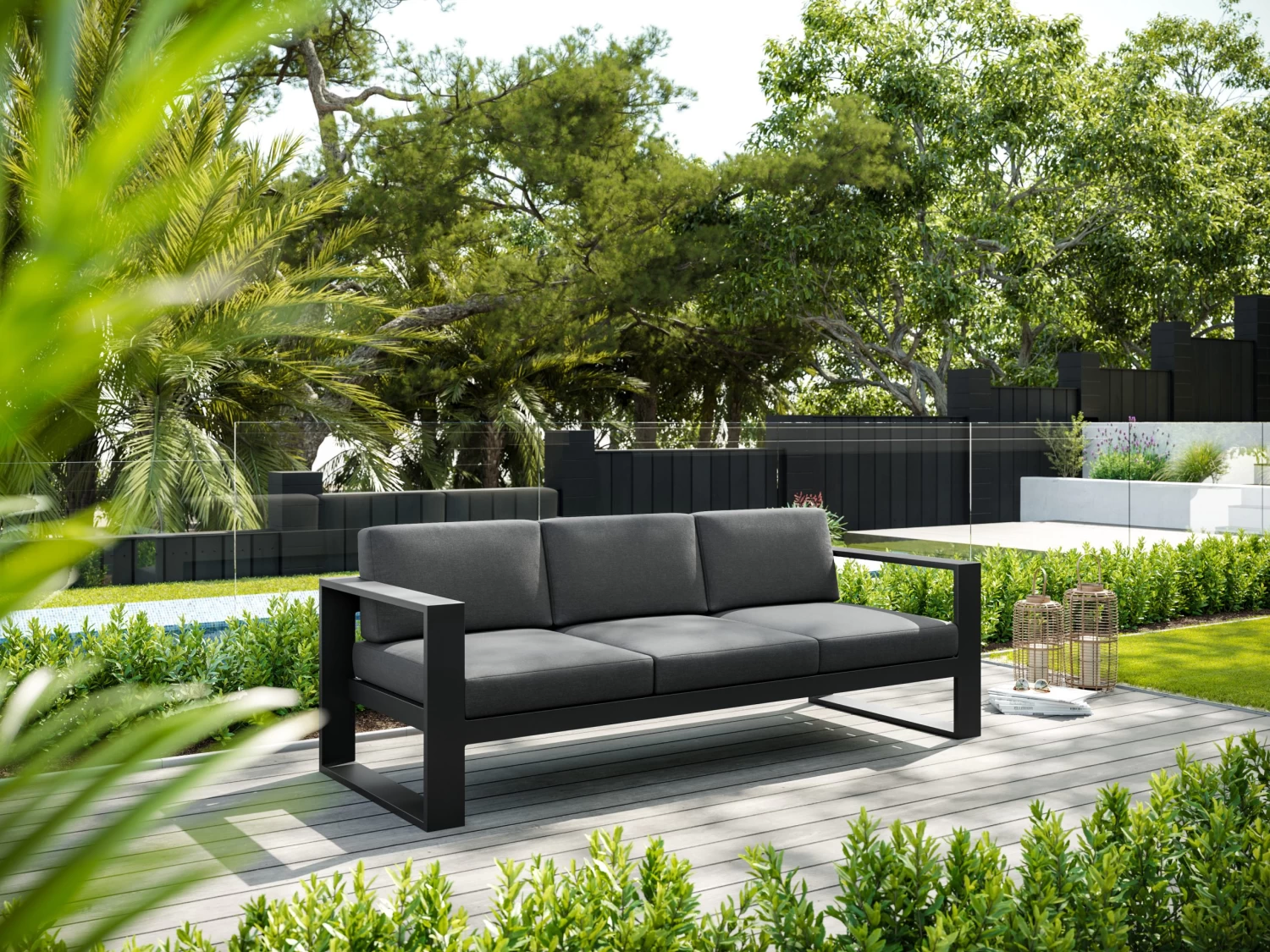 Cube Outdoor Sofa 3 Seater 5 Cube Outdoor Sofa 3 Seater - Image 3