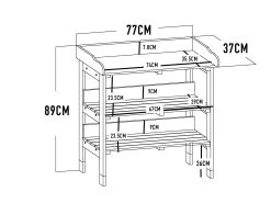 Wooden Potting Bench -Gardena Store 973128 wooden potting bench 11b