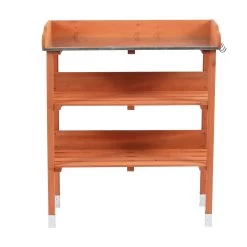 Wooden Potting Bench -Gardena Store 973128 wooden potting bench 4b
