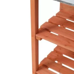 Wooden Potting Bench -Gardena Store 973128 wooden potting bench 7b