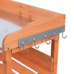 Wooden Potting Bench -Gardena Store 973128 wooden potting bench 8b